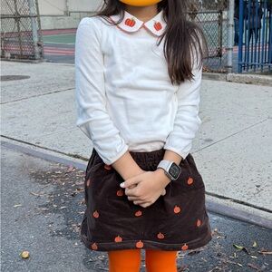 Gymboree White and Brown Pumpkin Set